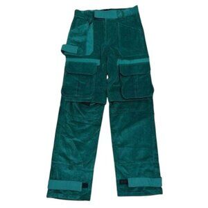 3.PARADIS PINO MULTI CORDUROY CARGO POCKET PANTS IN GREEN